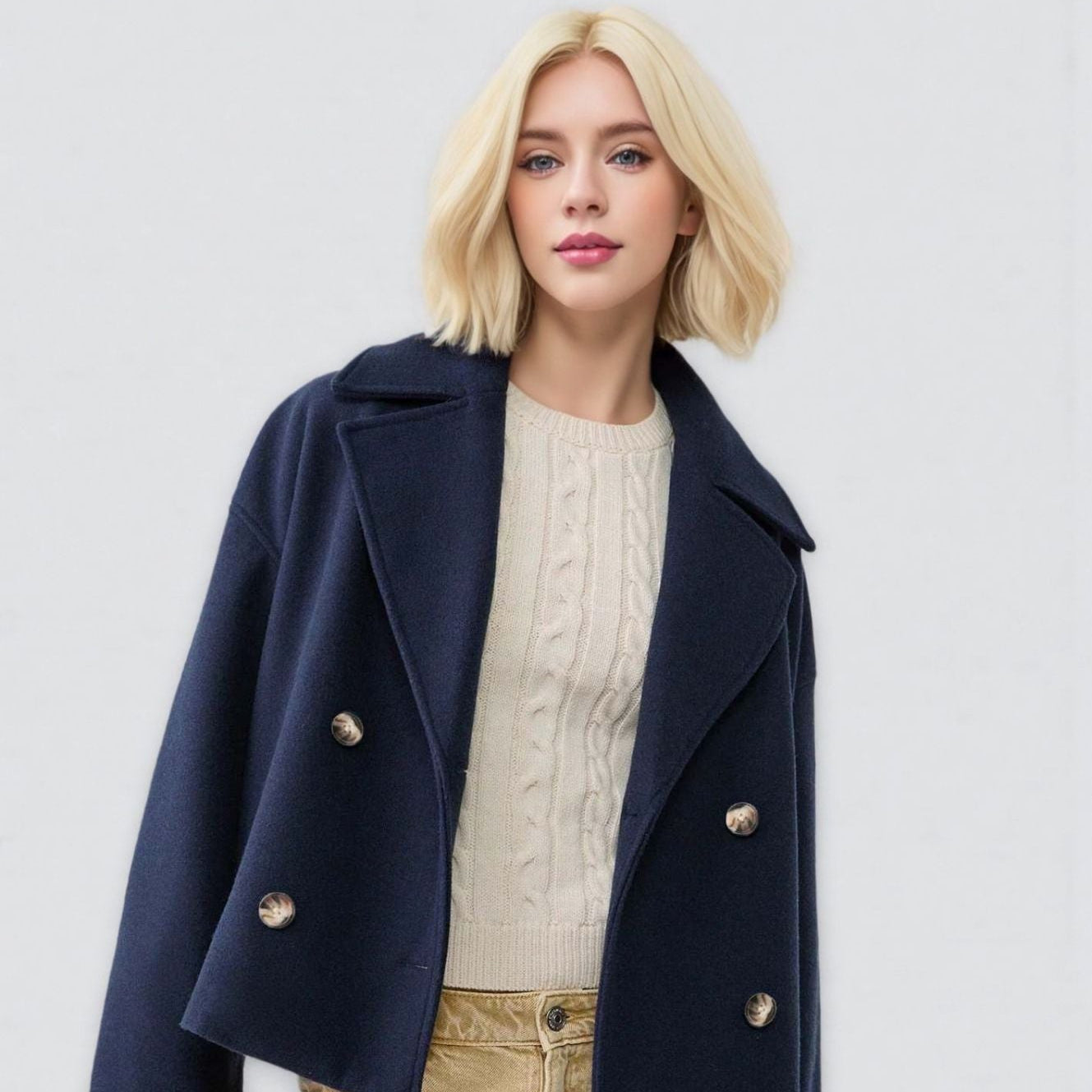 Limoha | Trench court ajustée