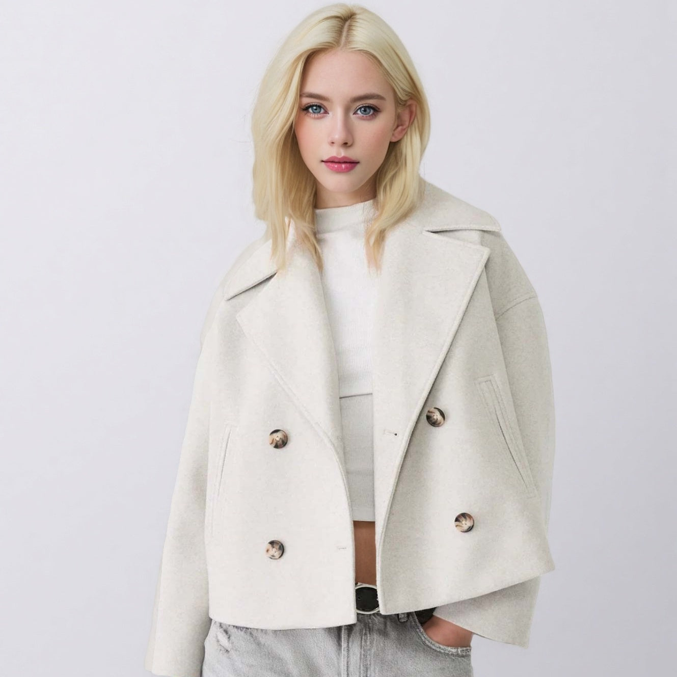 Limoha | Trench court ajustée