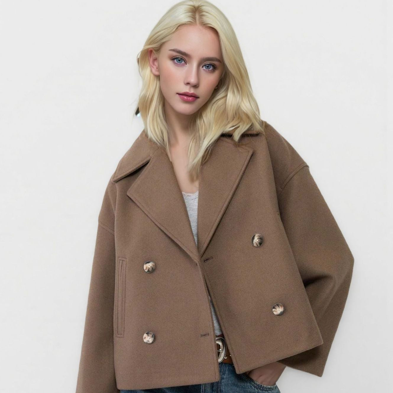 Limoha | Trench court ajustée