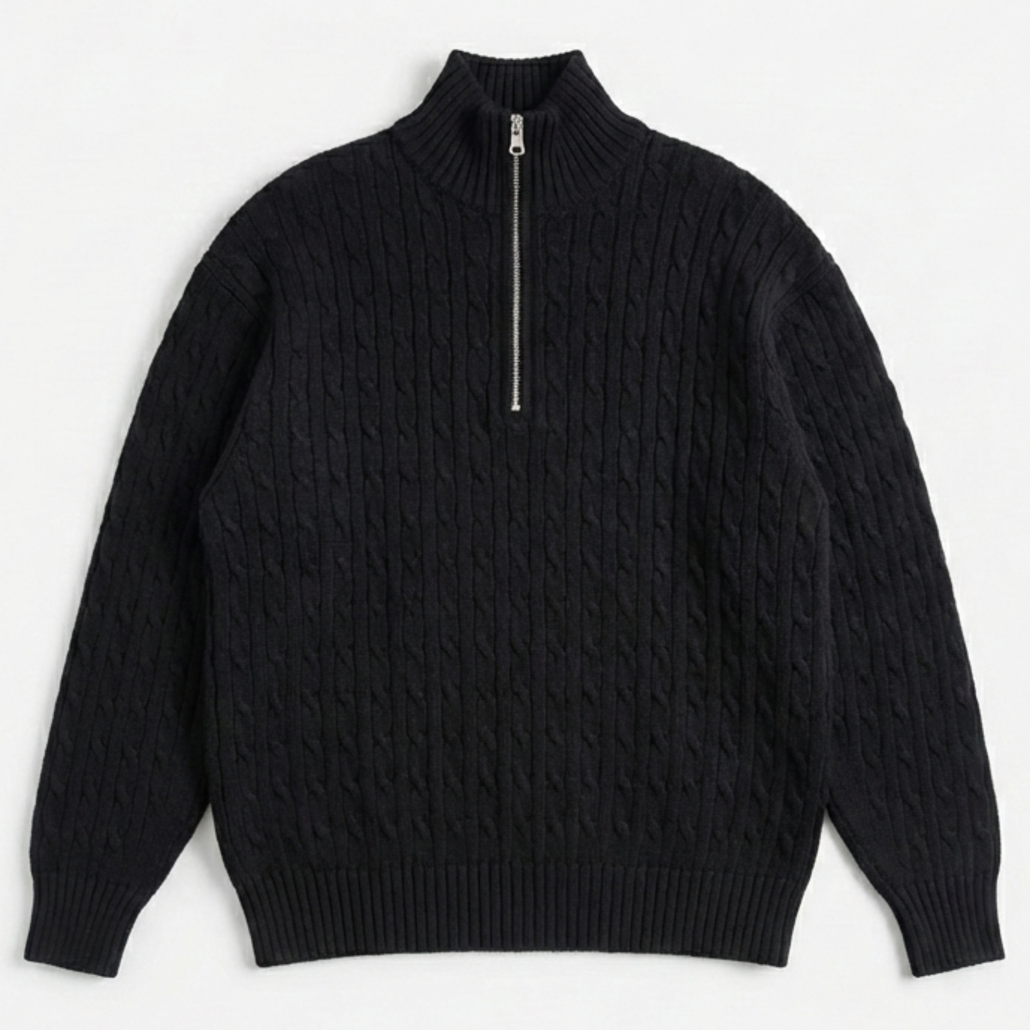 Limoha | Pull demi‑zip torsadé