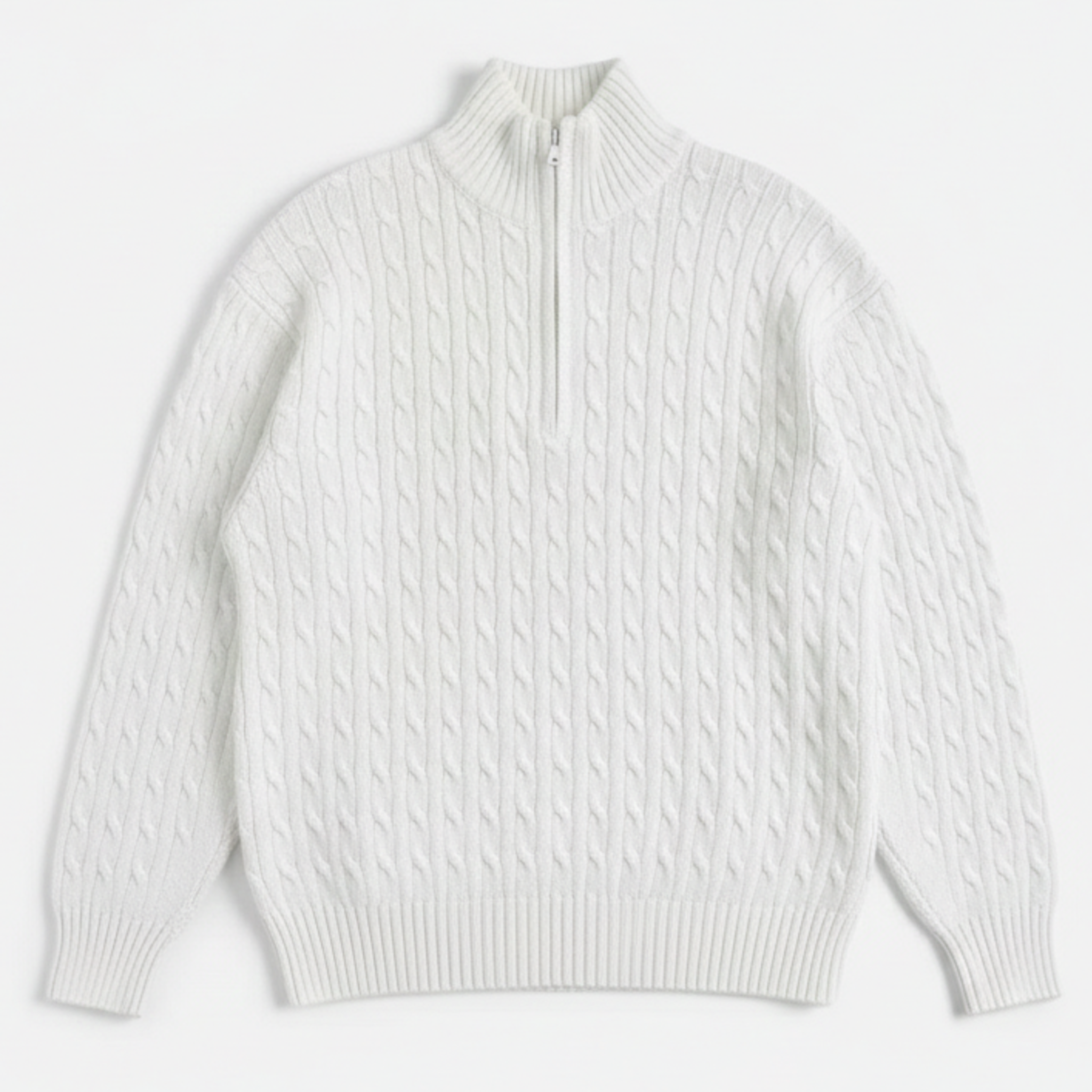 Limoha | Pull demi‑zip torsadé